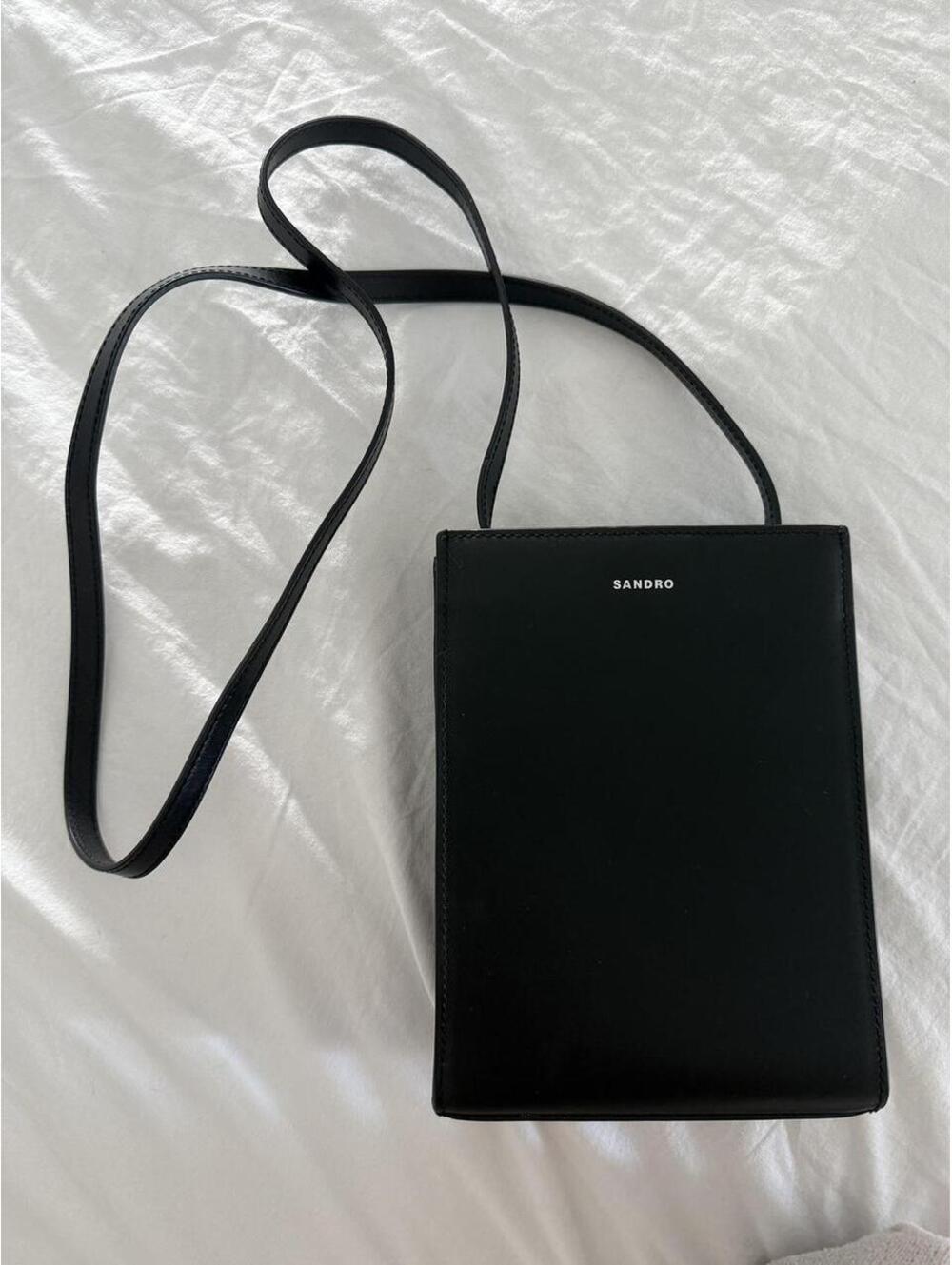 Sandro Black Patent Leather Bag